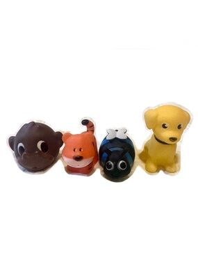 4 Rubber Animals